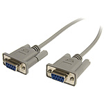 RS232C 직렬 크로스 케이블 7.6m 1x DB9 암 - 1x DP9 암 널 모뎀 케이블