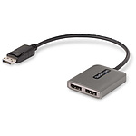 MST 허브/DisplayPort 1.4 연결/듀얼 모니터/5K60Hz DP/HDR/Windows 전용/32cm 일체형 케이블/노트북 PC 멀티 디스플레이 확장 어댑터/디스플레이 포트 분배기 스플리터