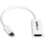 Mini DisplayPort - HDMI 변환 어댑터/mDP 1.2 - HDMI 비디오 변환/4K30Hz/미니 디스플레이 포트 - HDMI 영상 컨버터/미니 DP - HDMI 액티브 어댑터/화이트