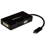 USB Type-C 멀티포트 변환 어댑터 3인 1 USB-C - HDMI/DVI/VGA