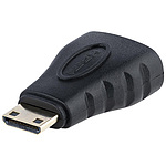 미니 HDMI - HDMI 변환 어댑터/하이 스피드 Mini HDMI - HDMI 1.4/4K30Hz/미니 HDMI 타입 C 남성 - HDMI 여성/블랙