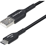 USB 케이블/USB 2.0 Type-A - Type-C/1m/3A 15W/수컷 수컷/블랙/충전 & 데이터 전송 동기/USB 충전기 모바일 배터리 대응