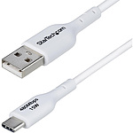 USB 케이블/USB 2.0 Type-A - Type-C/1m/3A 15W/수컷 수컷/화이트/충전 & 데이터 전송 동기/USB 충전기 모바일 배터리 대응