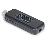 USB-C 전류 전압 체커/양방향/240W PD EPR/DP Alt 모드 USB PD 3.1 대응/Type-C 디지털 전류 전압계 파워미터 테스터
