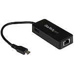 USB Type-C 유선 LAN 변환 어댑터 기가비트 대응 USB 3.0 포트 x1 첨부