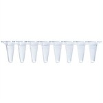 0.1ml qPCR 8-strip clear tubes (with optical caps)