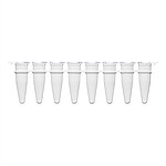 0.2ml qPCR 8-strip white tubes (w/optical caps)