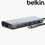 CONNECT USB-C 6-in-1 멀티포트허브어댑터(5Gbps/F4U092btSGY)